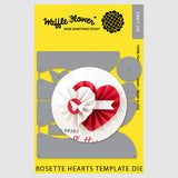 ROSETTE HEARTS TEMPLATE