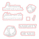 NAUGHTY LIST VINTAGE GIFT CARD BOX ADD ON DIE