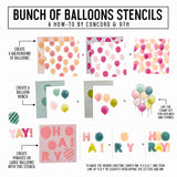 BUNCH OF BALLOONS STENCIL PACK (F24)