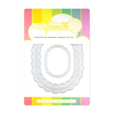 INSIDE / OUTSIDE SCALLOPED ELONGATED OVAL