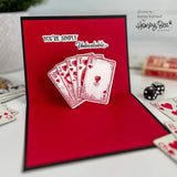 Royal Flush - Rubber Cling Stamp Set