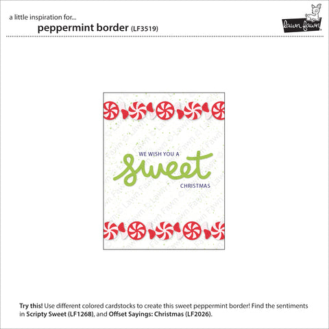 Peppermint Rustic Border peppermint border – Scrapbook Bazaar