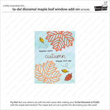 ta-da! diorama! maple leaf window add-on