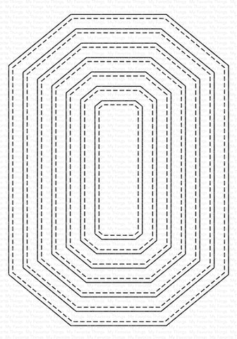 STITCHED DESIGNER OCTAGON