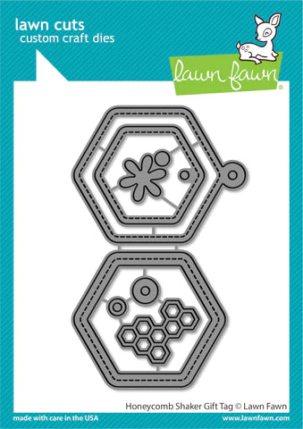 HONEYCOMB SHAKER GIFT TAG