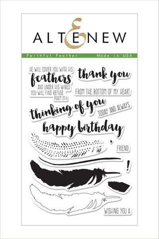 FAITHFUL FEATHER STAMP SET