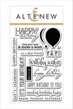 BIRTHDAY GREETINGS STAMP SET