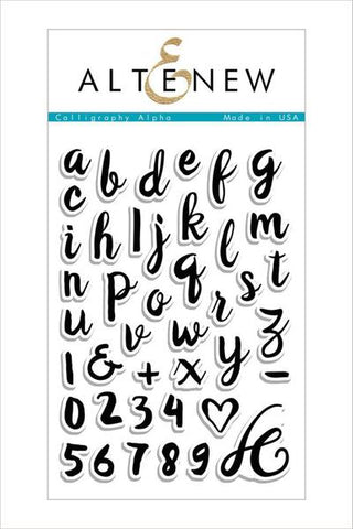 CALLIGRAPHY ALPHA STAMP SET
