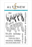 HALFTONE HAPPY STAMP SET