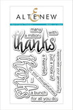 HALFTONE THANKS STAMP SET