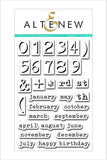 INVISIBLE NUMBERS STAMP SET