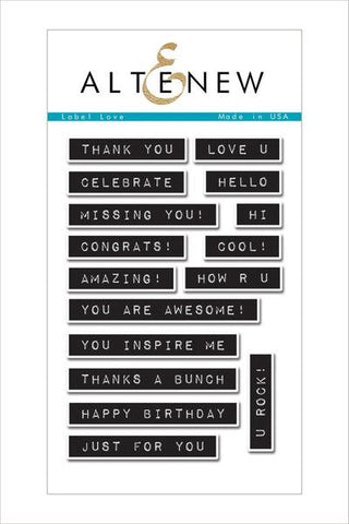LABEL LOVE STAMP SET