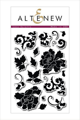 LACY SCROLLS STAMP SET