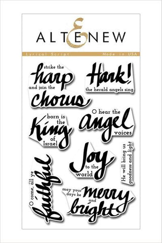 LYRICAL SCRIPT STAMP SET