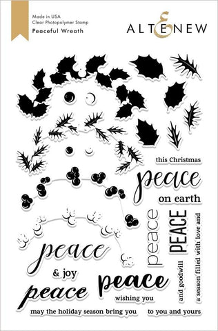PEACEFUL WREATH STAMP SET