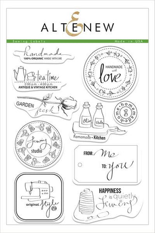 SEWING LABELS STAMP SET