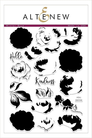 WINTER ROSE STAMP SET