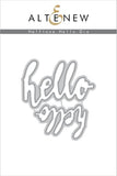 HALFTONE HELLO DIE SET