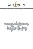 MARRY CRHISTMAS DIE SET