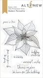 MODERN POINSETTIA STAMP SET