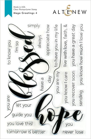 MEGA GREETINGS 4 STAMP