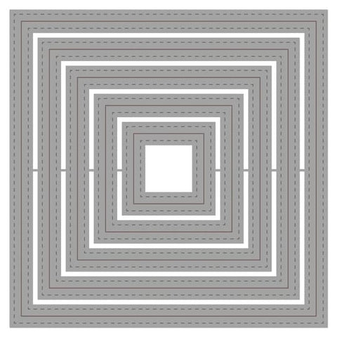 DOUBLE STITCHED SQUARES