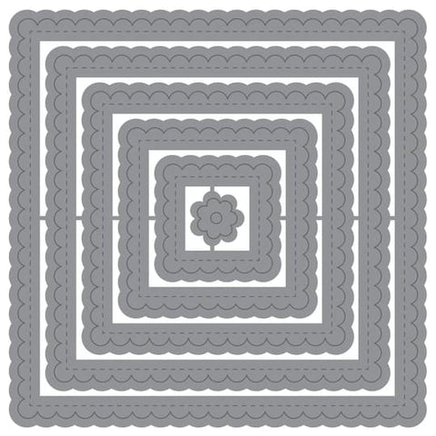 STITCHED SCALLOP SQUARES