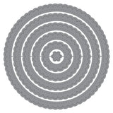 STITCHED SCALLOP CIRCLES
