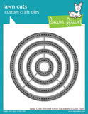 LARGE CROSS-STITCHED CIRCLE STACKABLES