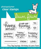 TINY TAG SAYINGS BIRTHDAY