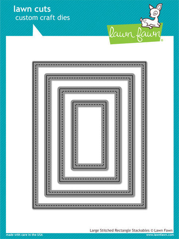 LARGE STITCHED RECTANGLES STACKABLES