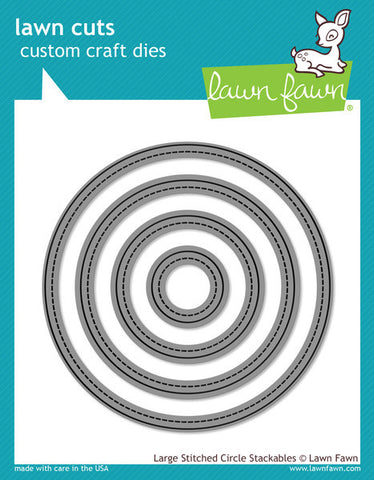 LARGE STITCHED CIRCLES STACKABLES