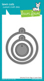 STITCHED CIRCLE TAGS
