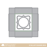 SCALLOP SQUARE BOX