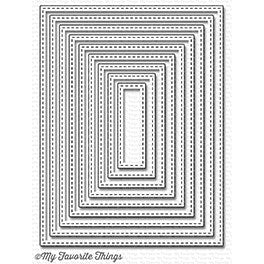 DIE-NAMICS A2 STITCHED RECTANGLE STAX SET 2