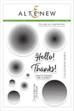 HALFTONE CIRCLES STAMP SET