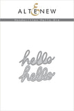 HANDWRITTEN HELLO DIE