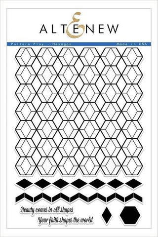 PATTERN PLAY-HEXAGON STAMP SET