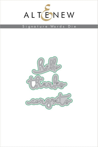 SIGNATURE WORDS DIE SET