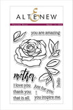 PENNED ROSE STAMP SET