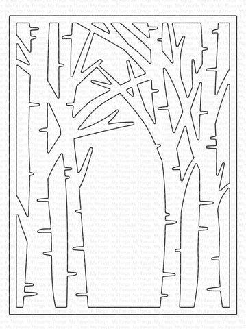BIRCH TREE FOREST COVER UP