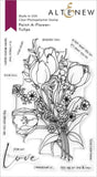 PAINT A FLOWER TULIPS OUTLINE