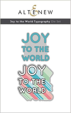 JOY TO THE WORLD TYPOGRAPHY DIE