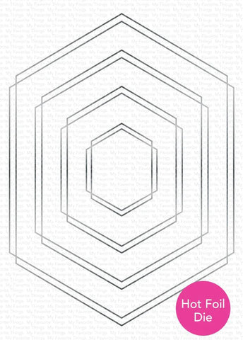 HOT FOIL DOUBLE HEXAGON FRAMES