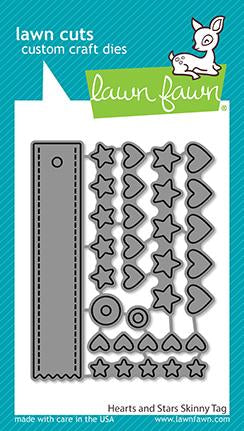 HEARTS AND STARS SKINNY TAG