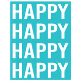 HAPPY HAPPY HAPPY A2 COVER PLATE
