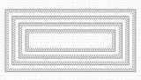 MINI SLIMLINE DOUBLE STITCHED RECTANGLE STAX