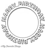 HAPPY BIRTHDAY CIRCLE FRAME