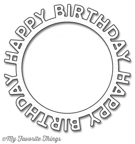 HAPPY BIRTHDAY CIRCLE FRAME